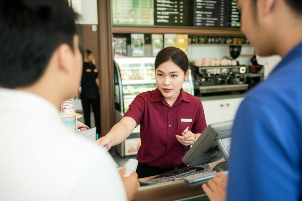 Kỹ năng giao tiếp và xử lý tình huống giúp thu ngân phục vụ khách hàng tốt hơn.
