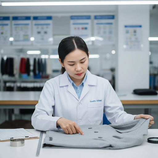 Kiểm soát chất lượng là khâu then chốt, đảm bảo sản phẩm may mặc đạt tiêu chuẩn cao nhất trước khi đến tay người tiêu dùng.