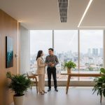 Môi trường làm việc tiện nghi và hiệu quả, minh chứng cho tầm quan trọng của hệ thống M&E hiện đại.