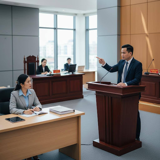 Trong môi trường tòa án, công tố viên và luật sư cùng góp phần làm sáng tỏ sự thật và thực thi công lý.