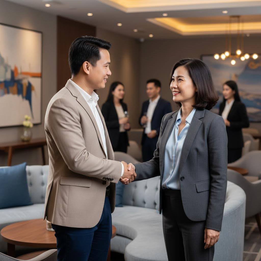 Xây dựng mạng lưới quan hệ là yếu tố quan trọng giúp giám đốc doanh nghiệp mở rộng cơ hội và phát triển sự nghiệp.