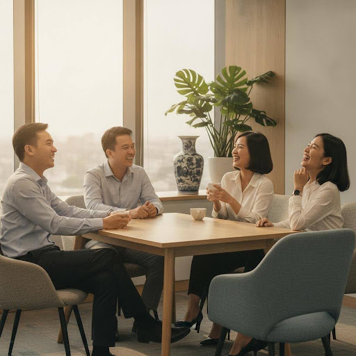 Môi trường làm việc tích cực, nơi mọi người gắn kết và thấu hiểu nhau, là minh chứng cho nghiệp vụ quan hệ lao động hiệu quả.