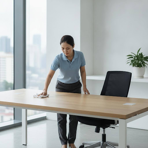 Nhân viên tạp vụ đóng vai trò thiết yếu trong việc duy trì môi trường làm việc sạch sẽ và chuyên nghiệp.
