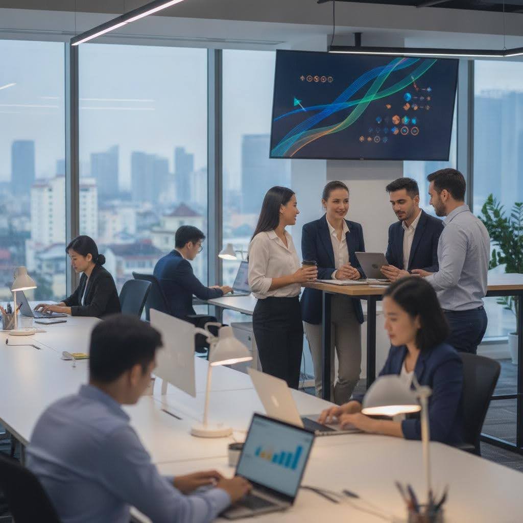 Các xu hướng quản trị hiện đại tích hợp công nghệ và tập trung vào trải nghiệm khách hàng để thúc đẩy phát triển bền vững.